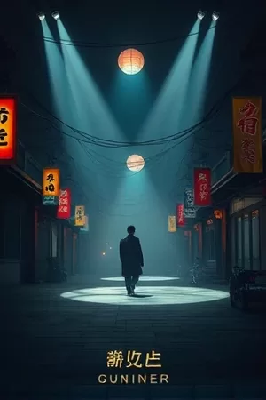 最后的采石场电影竖版海报，岩壁与锈迹传送带